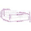vidaXL Otomanski posteljni okvir z vzmetnicami krem 200x200 cm blago