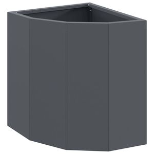 vidaXL Kotni sadilnik Antracit 30 x 30 x 35 cm Jeklo