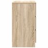 vidaXL Nočna omarica s 3 predali sonoma hrast 39x35x65 cm