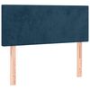 vidaXL Box spring postelja z vzmetnico temno moder 90x190 cm žamet