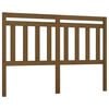 vidaXL Posteljno vzglavje medeno rjavo 126x4x100 cm trdna borovina