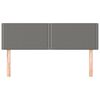 vidaXL Posteljno vzglavje 2 kosa temno sivo 72x5x78/88 cm blago