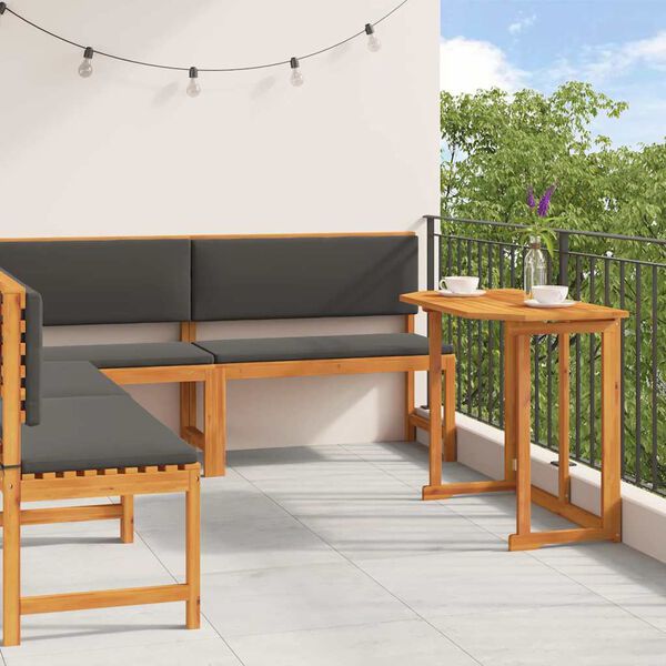 vidaXL Komplet klopi za vrt 4 pcs Rjava Trden akacijev les