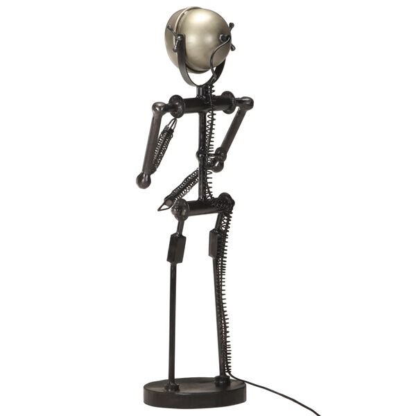 vidaXL Stoječa svetilka z motorističnim žarometom v obliki lutke