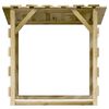 vidaXL Pergola s streho 6 kosov 100x90x100 cm impregnirana borovina