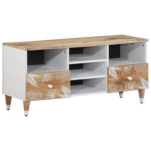 vidaXL TV omarica 100x33,5x46 cm Masivni les Mango