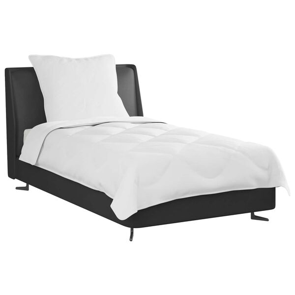 vidaXL Odeja z blazino 2 pcs Bela Mikrovlakna