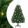 vidaXL Umestno božično drevo 150 cm 150 LED Toplo bela PVC in jeklo