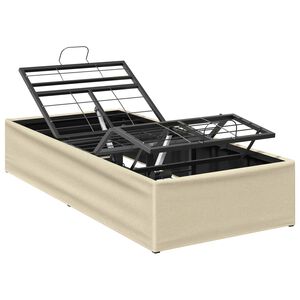 vidaXL Električna nastavljiva postelja Krem 200 x 70 x 33,5 cm Jeklo