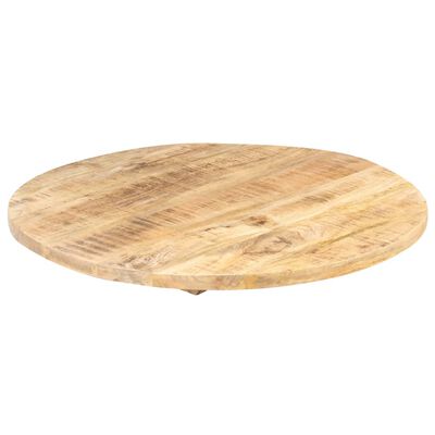vidaXL Mizna plošča iz trdnega mangovega lesa okrogla 25-27 mm 70 cm