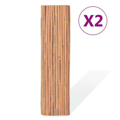 vidaXL Ograje iz bambusa 2 kosa 100x400 cm