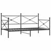 vidaXL Dnevna postelja brez leži&scaron;ča Black 100x190 cm Steel