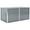 vidaXL Dvignjeno Vrtno Korito 160x80x77 cm Galvanizirano Jeklo Sive Barve