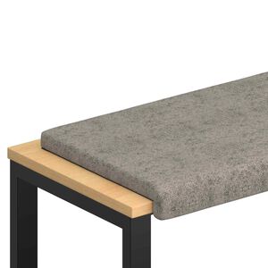 vidaXL Blazina za klop Umetni velur Svetlo siva Globina 35 cm