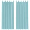 vidaXL Voile zavese z zankami 2 kosa turkizne 140x260 cm