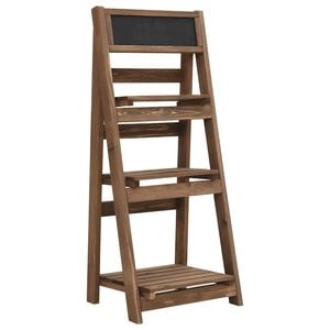 vidaXL Stojalo za rože s tablo 3-nadstropno 40x30x90cm trden les jelke
