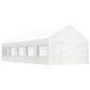 vidaXL Paviljon s streho bel 11,15x4,08x3,22 m polietilen