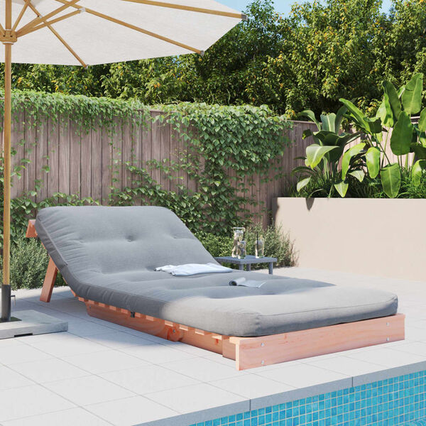 vidaXL Futon z ležiščem 80x206x11 cm trdna douglas jelka