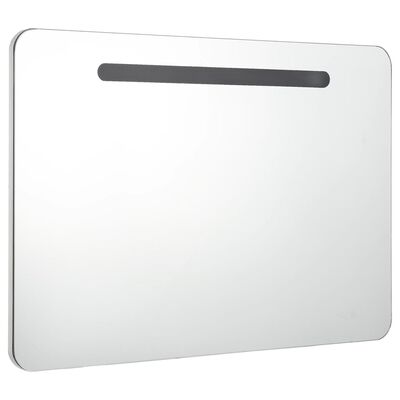 vidaXL LED kopalniška omarica z ogledalom 80x9,5x55 cm