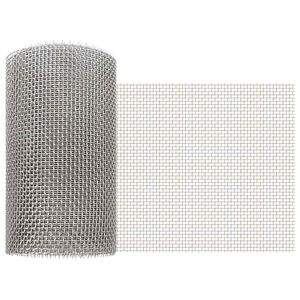 vidaXL Mrežna zaslona 20 x 1000 cm 6 Mesh Inox 201 Srebrna