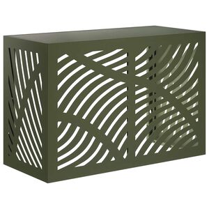 vidaXL Prekrivalo za klimatsko napravo Olivno zelena 90 x 40 x 60 cm