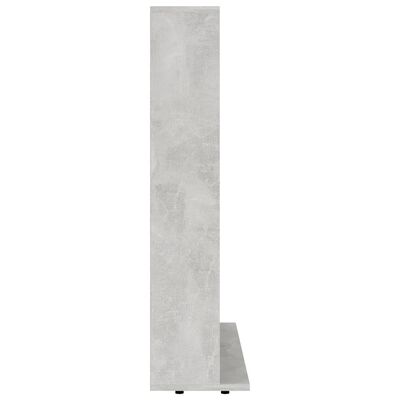 vidaXL Omarica za CD plošče betonsko siva 102x23x89,5 cm iverna plošča