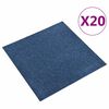vidaXL Preproga 20 pcs Temno modra 50 x 50 cm 100% polipropilen