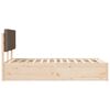 vidaXL Posteljni okvir z oblazinjenim vzglavjem Taupe 160 x 200 cm