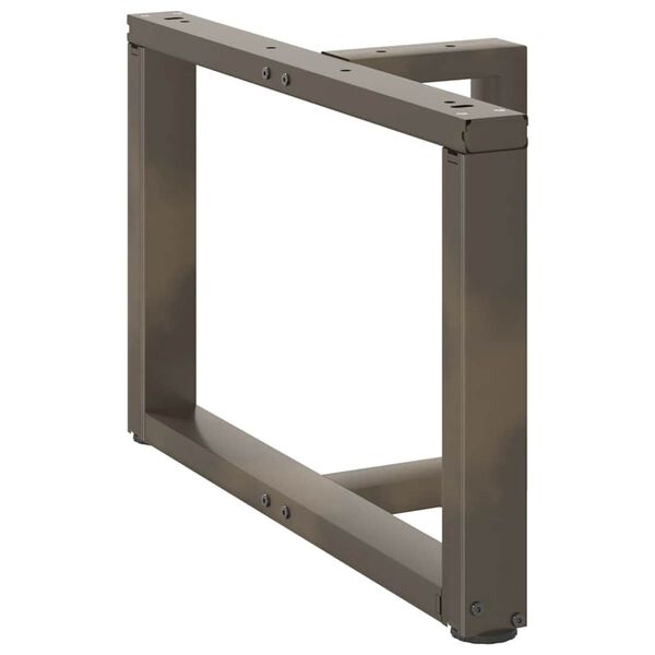 vidaXL Noge za klubsko mizico v obliki črke T, 2 kosa, črne, 70x25x(42-43) cm, jeklo