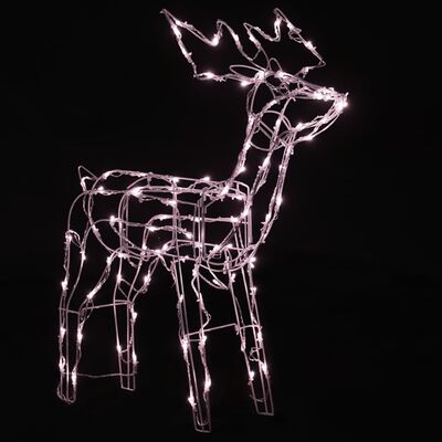 vidaXL Božični jeleni 3 kosi 229 LED lučk