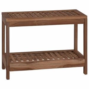 vidaXL Stranska miza za kopalnico Naravna 60 x 30 x 45 cm
