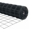 vidaXL Evropska ograja Siva 1 x 10 m PVC prevlečen železo