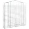 vidaXL Obokane gabion košare 8 kosa 200x50x200/220 cm pocinkano železo