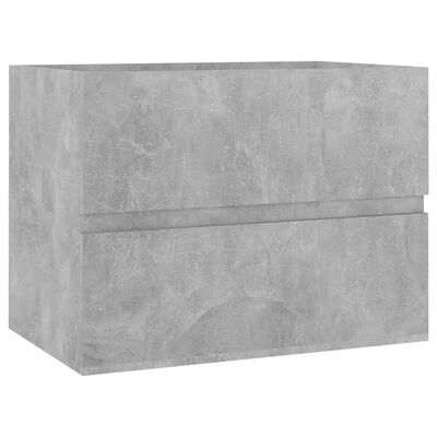 vidaXL Omarica za umivalnik betonsko siva 60x38,5x45 cm iverna plošča