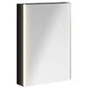 vidaXL Kopalni&scaron;ka ogledalna omara Črna Orehovina 43 x 11,5 x 60,5 cm