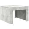 vidaXL Klubska mizica betonsko siva 50x50x35 cm iverna plo&scaron;ča