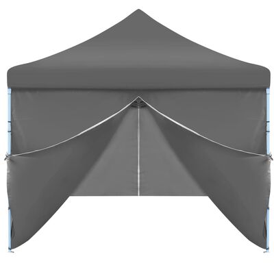 vidaXL Zložljiv pop-up šotor za zabave 8 stranic 3x9 m antraciten