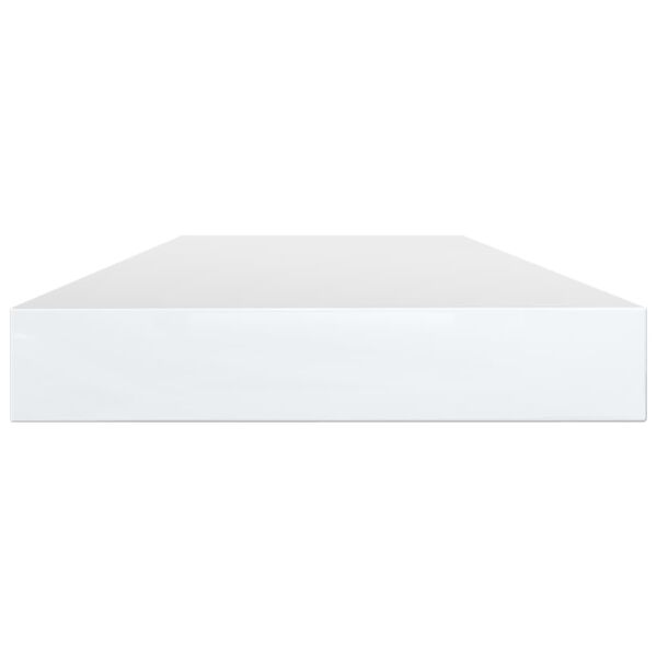 vidaXL Dodatne police za omaro 4 kosi visok sijaj bele 80x10x1,5 cm