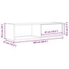 vidaXL TV omarica dimljeni hrast 100x31x25,5 cm inženirski les
