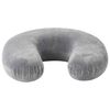 vidaXL Potovalni vzglavnik za vrat Siva Spominska pena