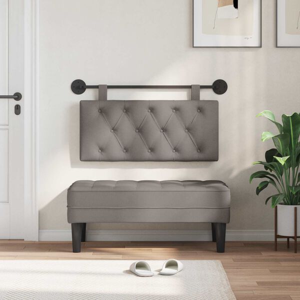 vidaXL Visoki naslon za glavo Taupe 100 x 55 x 7 cm blago