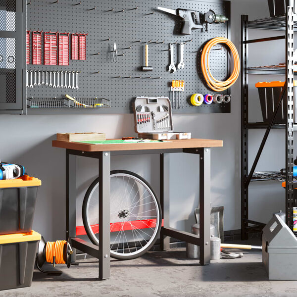 vidaXL Delovna miza 100x60x83 cm trdna bukovina pravokotna