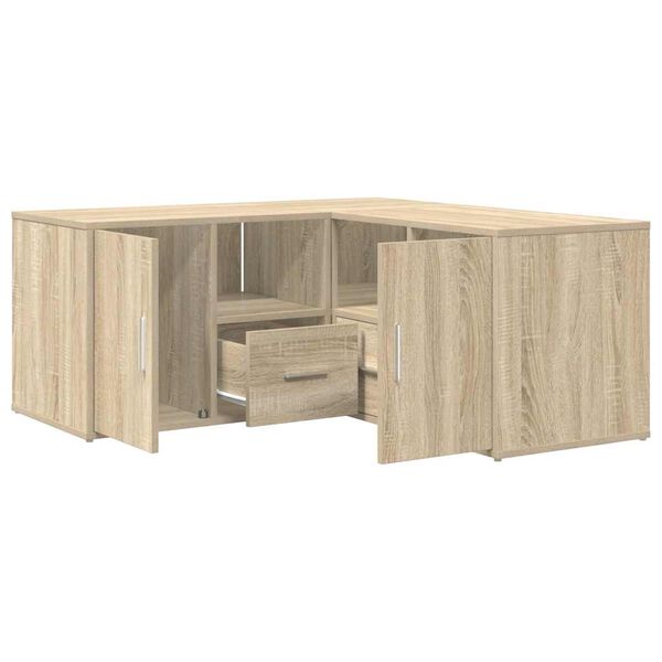 vidaXL Kotna omarica sonoma hrast 160x40x45 cm iverna plo&scaron;ča