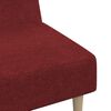 vidaXL Kavč dvosed z leži&scaron;čem vinsko rdeče blago