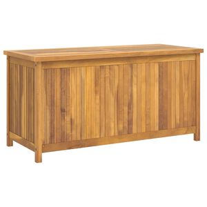 vidaXL Vrtna &scaron;katla 114x50x58 cm trdna tikovina