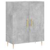 vidaXL Komoda betonsko siva 69,5x34x90 cm inženirski les