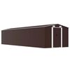 vidaXL Vrtna lopa rjava 257x779x181 cm pocinkano jeklo