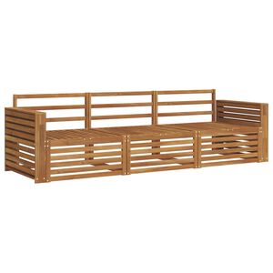 vidaXL Zunanja garnitura za sedenje 3 pcs Naravna Masiven les akacije