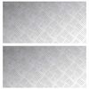 vidaXL Stopnice Pravokotna 2 pcs srebrna 80 x 40 cm Aluminij
