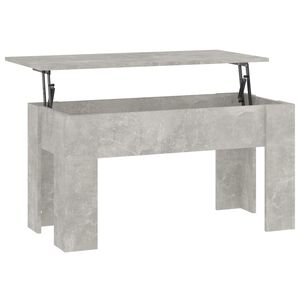 vidaXL Klubska mizica betonsko siva 101x49x52 cm inženirski les